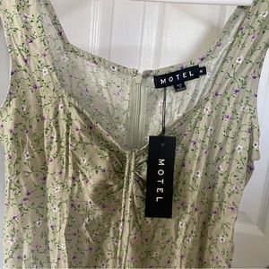 Motel Rocks floral midi dress with slit